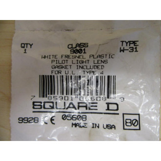 Square D 9001-W31 White Lens 9001W31