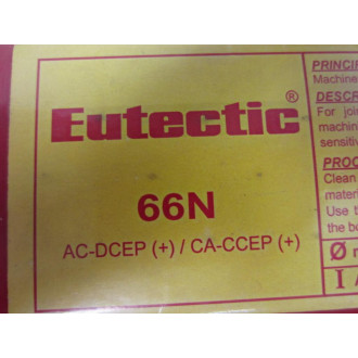 Eutectic 66N-48-5K Pack Of Electrodes 66N Dia. 316" 4.8mm