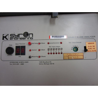 Syron K90-24V K9024V Double Blank Analyzer - Refurbished