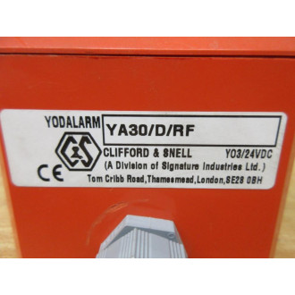 Clifford & Snell YA30DRF Yodalarm Audible Alarm YA30DRF W Cable Gland - Used