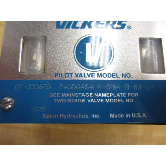 Vickers Eaton PA5DG4S4LW-016A-B-60-LH Valve 02-325675 - New No Box