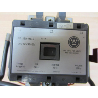 Westinghouse A200K4CAC AC Magnetic Starter - New No Box
