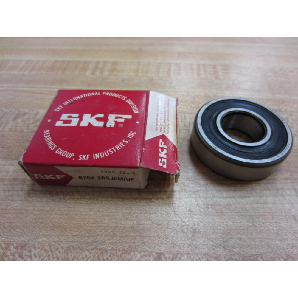 SKF 6204 2RSJEMUE Ball Bearing  62042RSJEMUE