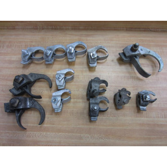 Assorted Brands ASST Pack Of 13 Edge Clamps Pipe Beam - New No Box