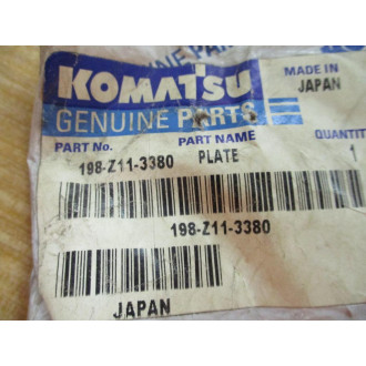 Komatsu 198-Z11-3380 Plate 198Z113380