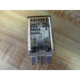 Square D 8501 RSD4 Relay 8501RSD4 Clear Series B - New No Box