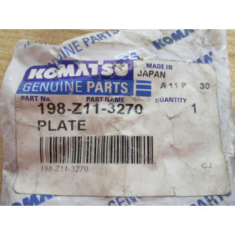 Komatsu 198-Z11-3270 Plate 198Z113270