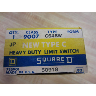 Square D 9007-C64BW Limit Switch 9007C64BW