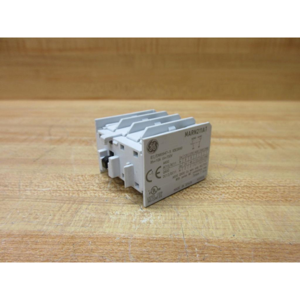 General Electric MARN211AT GE Auxiliary Contact - New No Box