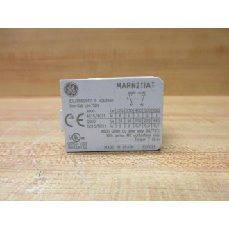 General Electric MARN211AT GE Auxiliary Contact - New No Box