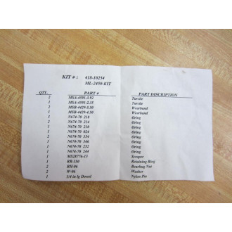 418-10254 Cylinder Repair Kit ML-2450-KIT