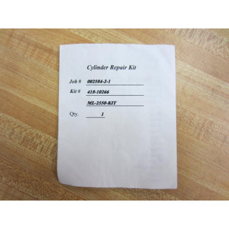 Milco 418-10266 Cylinder Repair Kit 41810266 - New No Box