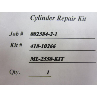 Milco 418-10266 Cylinder Repair Kit 41810266 - New No Box