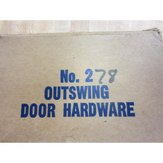 NO. 278 Outswing Door Hardware