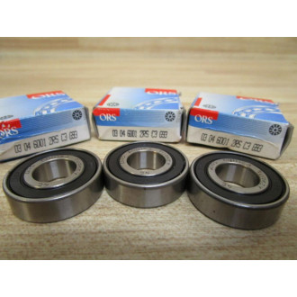ORS 6001C3 03 04 6001 2RS C3 G93 Roller Bearings (Pack of 3)