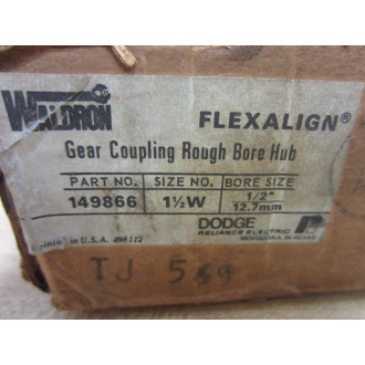 Dodge 149866 Gear Coupling Rough Bore Hub - Bore: 12"