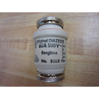 Original Diazed 5SD3 1 5SD31 Tested Fuse - 80A 500V~ - New No Box