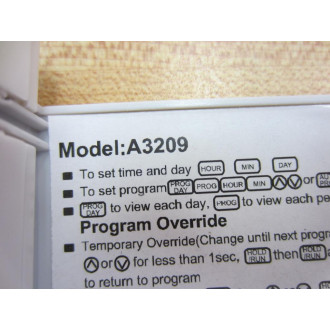 Halin A3209 Programmable Thermostat - New No Box