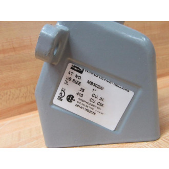 Hubbell MB302W Angle Back Box - New No Box
