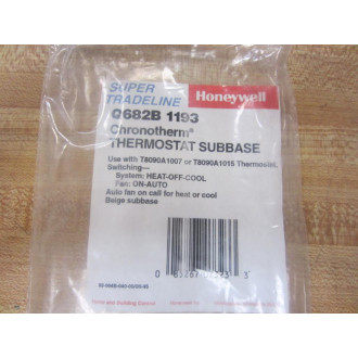 Honeywell Q682B-1193 Thermostat Subbase Q682B1193
