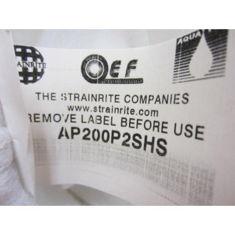 Strainrite AP200P2SHS Filter Bag 200 Micron - New No Box