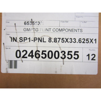 IN SP1-PNL INSP1PNL Filter 8.875X33.625X1 Pack Of 12 - New No Box
