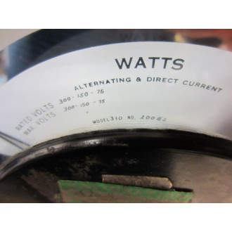 Weston 20082 Vintage Industrial Wattmeter Cracked Lid 39092 - Used