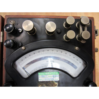 Weston 20081 Vintage ACDC Wattmeter Missing Feet 39090 - Used