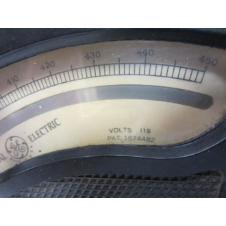 GE General Electric 3281693 Antique Frequency Meter Vintage Industrial - Used