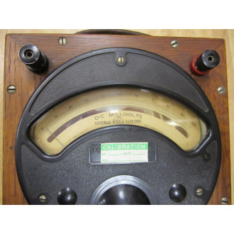 GE General Electric 757944 Vintage DC Milli Volts Meter Vintage Industrial - Used