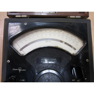 Singer C Vintage Industrial Direct Current Volt Meter 39081 - Used