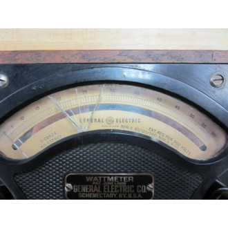 GE General Electric 438862 Antique Watt Meter Vintage Industrial 39051 - Used