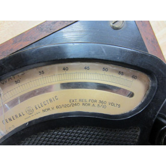 GE General Electric 438862 Antique Watt Meter Vintage Industrial 39051 - Used