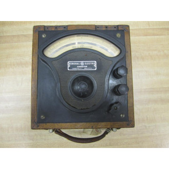 GE General Electric 3675323 Vintage Industrial Amp Meter wo Lid Antique - Used