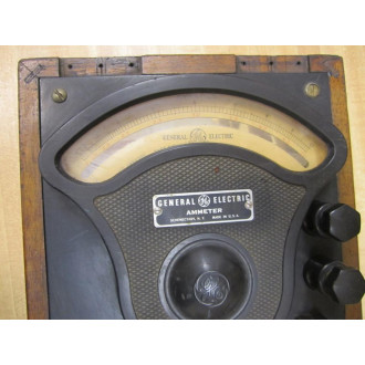 GE General Electric 3675323 Vintage Industrial Amp Meter wo Lid Antique - Used