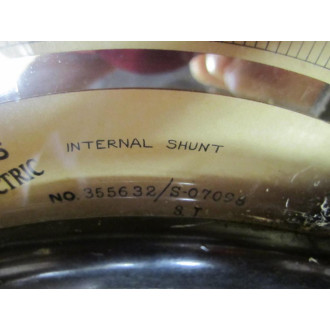 GE General Electric 355632 Vintage Industrial  Amp Meter wo Lid Antique - Used