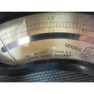 GE General Electric 3512527 Antique Amp Meter Vintage Industrial 39036 - Used