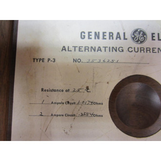 GE General Electric 3536251 Antique ac Amp Meter Vintage Industrial - Used
