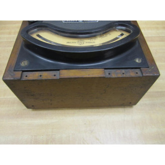 GE General Electric 3680915 Vintage Industrial Amp Meter wo Lid Antique - Used