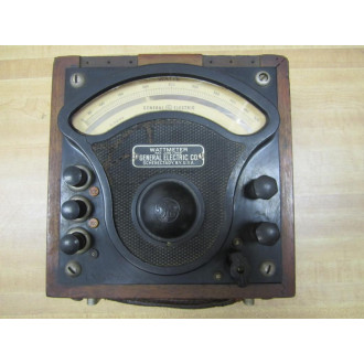 GE General Electric 704569 Vintage Industrial Watt Meter wo Lid 39025 - Used