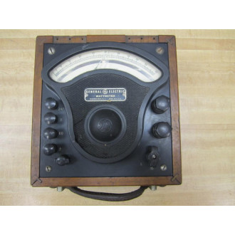 GE General Electric 3883854 Vintage Watt Meter wo Lid - Cracked Face - Used