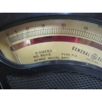 GE General Electric 861112 Antique Watt Meter Vintage Industrial 39017 - Used