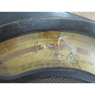 GE General Electric 3675325 Antique Amp Meter Vintage Industrial 39012 - Used