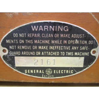GE General Electric 17457 Vintage Industrial Amp Meter wo Lid Antique - Used