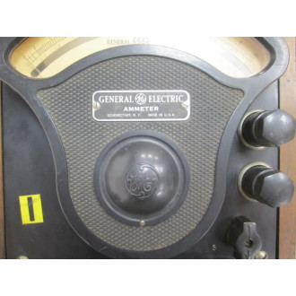 GE General Electric 3675322 Antique Amp Meter Vintage Industrial 39010 - Used