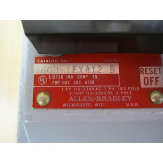 Allen Bradley 600-TEX412 Manual Switch 600TEX412 - New No Box
