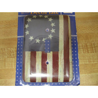 Icon 610026005097 Deco Plate Wall Plate American Flag (Pack of 3)