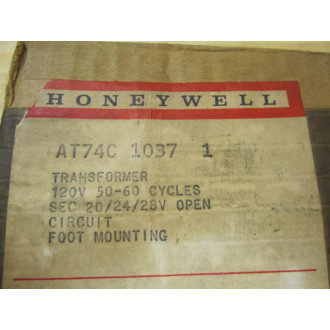 Honeywell AT74C-10371 Transformer 120V 50-60 Cycles AT74C10371