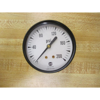 Ametek USG 0-200 PSI Pressure Gauge Back Mounting 14" Thread