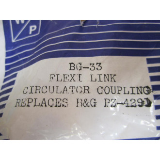 Westwood BG-33 Flexi Link Circulator Coupling  BG33